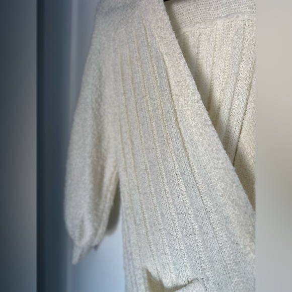 Vintage 70s 80s Lilly of California Hand Loomed Bouclé Knit Cardigan - Fits S-L - Picture 6 of 10